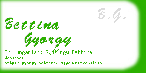 bettina gyorgy business card